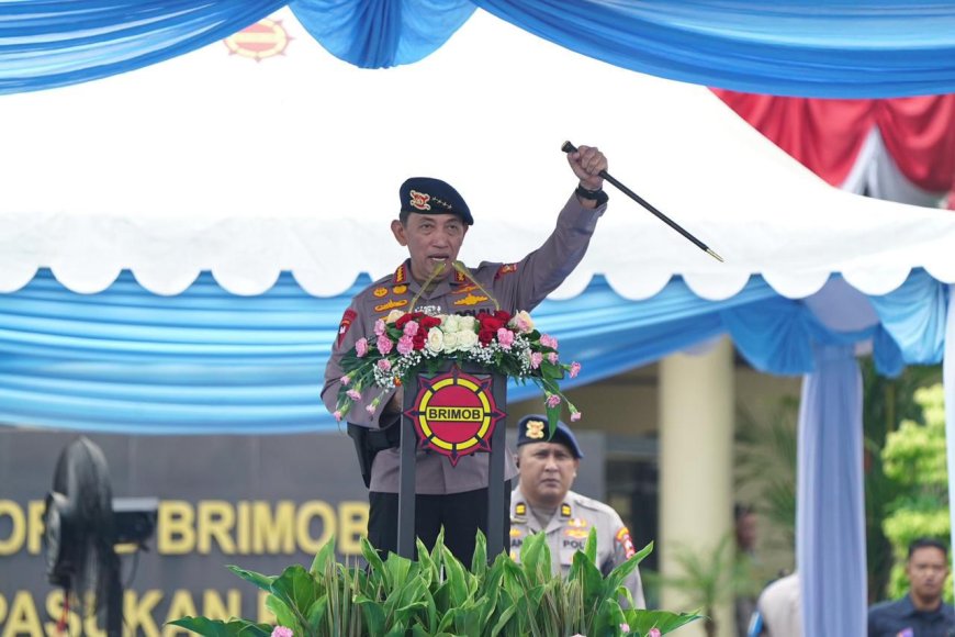Kapolri Pimpin Apel, Tandai Dimulainya Rakernis Brimob 2026
