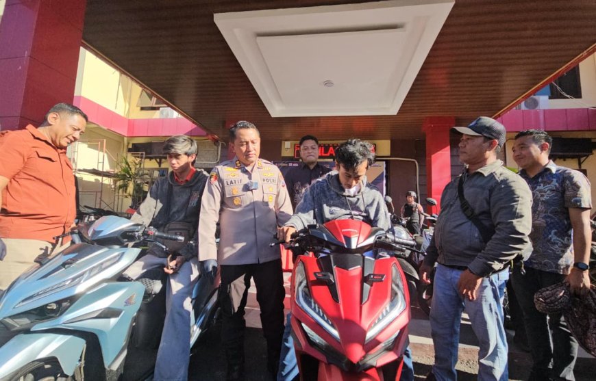 Polres Probolinggo Ungkap Kasus Curanmor, Motor Dikembalikan ke Pemilik