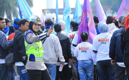 Buruh Sampaikan Aspirasi Secara Damai, Polri Apresiasi