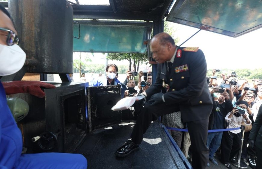 Kokain Dimusnahkan, Polda Jatim Tegaskan Perang Tanpa Henti