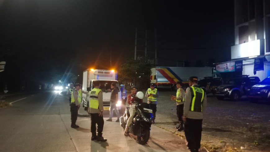 Polisi Bubarkan Balap Liar di Pakis, Belasan Motor Disita